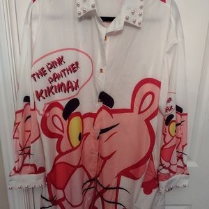 Pink Panther long sleeve dress shirt